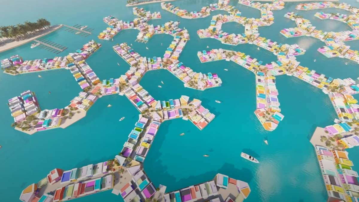 Maldivler Yüzen Şehir projesi başladı